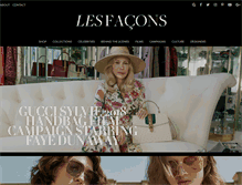 Tablet Screenshot of lesfacons.com